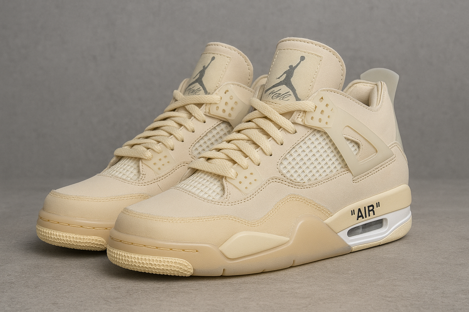 Jordan 4 x Off White Sail